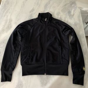 Robe Di Kappa Size Large Black Zip Up Jacket